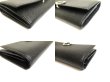 Photo7: BVLGARI Black Leather Logo Clip Bifold Long Wallet #a572