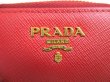 Photo10: PRADA Saffiano Red Leather Coin Case Purse #a577