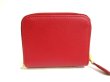 Photo2: PRADA Saffiano Red Leather Coin Case Purse #a577