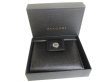 Photo12: BVLGARI Black Leather Bifold Wallet Compact Wallet #a581