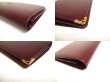 Photo7: Cartier Must de Cartier Bordeaux Leather Bifold Long Wallet #a590