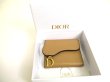 Photo12: Christian Dior Cannage Brown Leather Trifold Saddle Lotus Wallet #a610