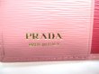 Photo10: PRADA Saffiano Multicolor Pink Leather Bifold Wallet Compact Wallet #a618