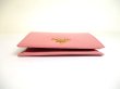 Photo5: PRADA Saffiano Multicolor Pink Leather Bifold Wallet Compact Wallet #a618