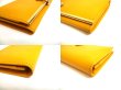 Photo7: Salvatore Ferragamo Gancini Gold H/W Yellow Leather Flap Long Wallet #a620