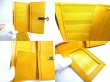 Photo8: Salvatore Ferragamo Gancini Gold H/W Yellow Leather Flap Long Wallet #a620