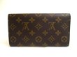 Photo2: LOUIS VUITTON Monogram Brown Leather Flap Long Wallet Tresor International #a621