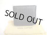 Photo: LOUIS VUITTON Taiga Ardoise Leather Coin Purse Porto Monnaie Boite #a622