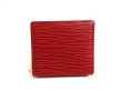 Photo1: LOUIS VUITTON Epi Red Leather Coin Purse Porto Monnaie Boite #a625