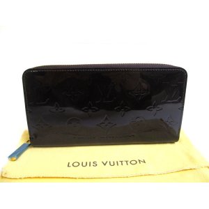 Photo: LOUIS VUITTON Vernis Amarante Patent Leather Round Zip Zippy Wallet #a627