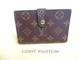 Photo: LOUIS VUITTON Monogram Brown Leather Bifold Wallet Viennois #a628