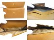 Photo9: BVLGARI Brown Leather Classico Gold H/W Trifold Long Flap Wallet #a632