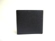 Photo2: BVLGARI Black Leather Bifold Wallet Compact Wallet #a633