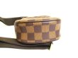 Photo5: LOUIS VUITTON Special Order Damier Brown Leather Belt Bag Gange #a634