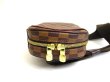 Photo6: LOUIS VUITTON Special Order Damier Brown Leather Belt Bag Gange #a634