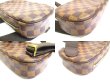 Photo7: LOUIS VUITTON Special Order Damier Brown Leather Belt Bag Gange #a634