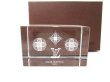 Photo1: LOUIS VUITTON Monogram Translucent Crystal Paper Weight #a643