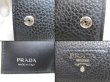 Photo10: PRADA Black Leather 4 Pics Key Chains #a645