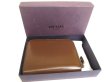 Photo12: PRADA Brown Leather Bifold Wallet Compact Wallet #a647