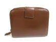 Photo2: PRADA Brown Leather Bifold Wallet Compact Wallet #a647