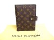 Photo1: LOUIS VUITTON Monogram Document Holders Medium Ring Agenda Cover #a649