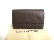 Photo1: LOUIS VUITTON Dark Brown Taiga Leather Multicles 6 Key Cases #a650