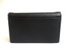 Photo2: PRADA Black Saffiano Triang Leather Card Case Card Holder #a656