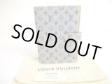 Photo: LOUIS VUITTON Monogram Mini Blue Document Holders Small Ring Agenda Cover #a663