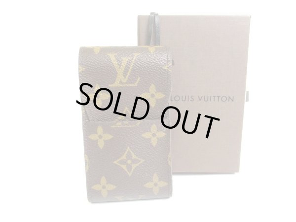 Photo1: LOUIS VUITTON Monogram Leather Brown Cigarette Cases #a667