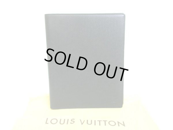 Photo1: LOUIS VUITTON Taiga Episea Leather Desk Agenda Cover A5 #a685