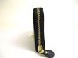 Photo4: Salvatore Ferragamo Gancini Black Leather Gold H/W Round Zip Wallet #a687