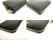 Photo7: Salvatore Ferragamo Gancini Black Leather Gold H/W Round Zip Wallet #a687