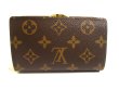 Photo2: LOUIS VUITTON Monogram Brown Leather Bifold Wallet Viennois #a694