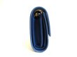 Photo4: PRADA Cobalto Blue Leather Trifold Wallet Compact Wallet #a698