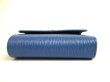 Photo5: PRADA Cobalto Blue Leather Trifold Wallet Compact Wallet #a698