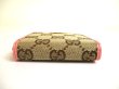 Photo5: GUCCI Biege GG Canvas Pink Leather Mini Coin Purse #a702