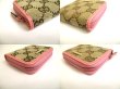 Photo7: GUCCI Biege GG Canvas Pink Leather Mini Coin Purse #a702