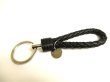 Photo2: BOTTEGA BENETA Intrecciato Black Leather Key Chain Key Holder #a707
