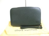 Photo: LOUIS VUITTON Taiga Episea Leather Clutch Bag Document Case Baikal #a708