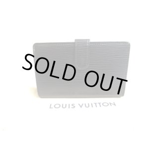 Photo: LOUIS VUITTON Epi Black Leather Bifold Wallet French Purse #a712