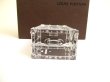 Photo3: LOUIS VUITTON Trunk Motif Translucent Glass Crystal Paper Weight #a714