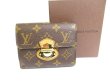 Photo1: LOUIS VUITTON Monogram Leather Bifold Wallet Purse Joey #a720