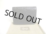 Photo: GUCCI GG Guccissima Black Leather Card Holder #a723