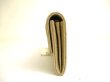 Photo3: CHANEL Champagne Gold Fabric Flap Long Wallet Purse #a728