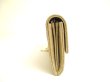Photo4: CHANEL Champagne Gold Fabric Flap Long Wallet Purse #a728