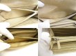 Photo9: CHANEL Champagne Gold Fabric Flap Long Wallet Purse #a728