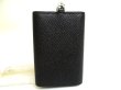 Photo2: BVLGARI Black Leather BVLGARIBVLGARI 6 Pics Key Chain #a730