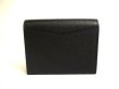 Photo2: BVLGARI Black Grain Calf Leather Business Card Case Card Holder #a731