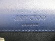 Photo10: JIMMY CHOO Plastic Starts Navy Blue Leather Credit Card Business Card Holder AYDEN #a733