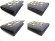 Photo7: JIMMY CHOO Plastic Starts Navy Blue Leather Credit Card Business Card Holder AYDEN #a733